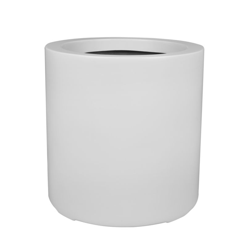 Doniczka Z Włókna Szklanego Na Taras Do Domu Zadora D901E biały Mat 1 szt