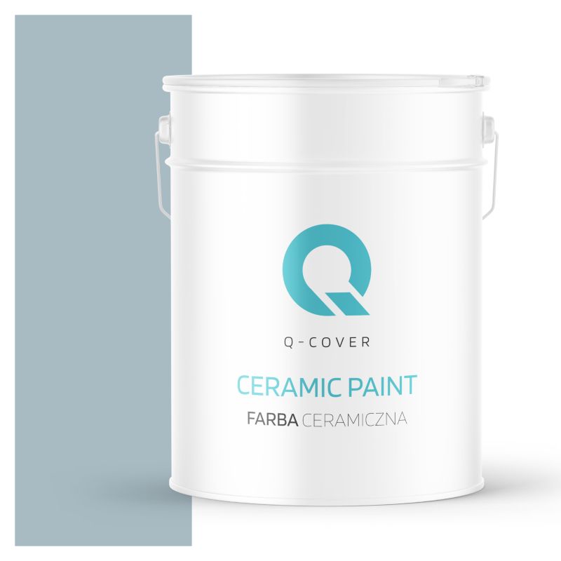 Farba Ceramiczna Do Ścian i Sufitów Q-Cover Szary platynowy H0746 Głęboki Mat 10L