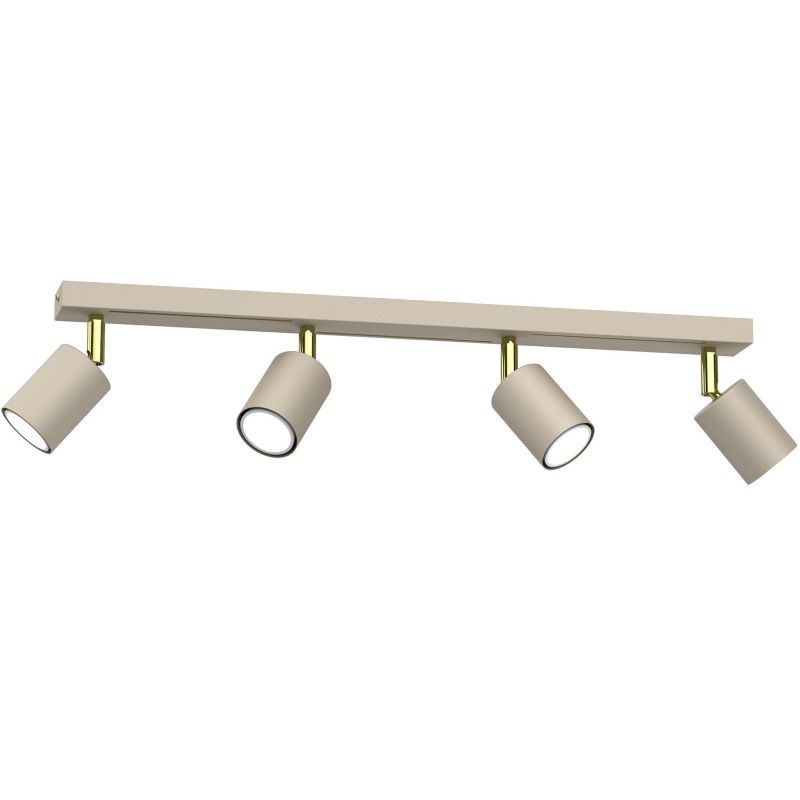 Lampa sufitowa Luminex Striper kremowo-złota połysk listwa z reflektorkami 4xGU10 x 8W 1 szt.