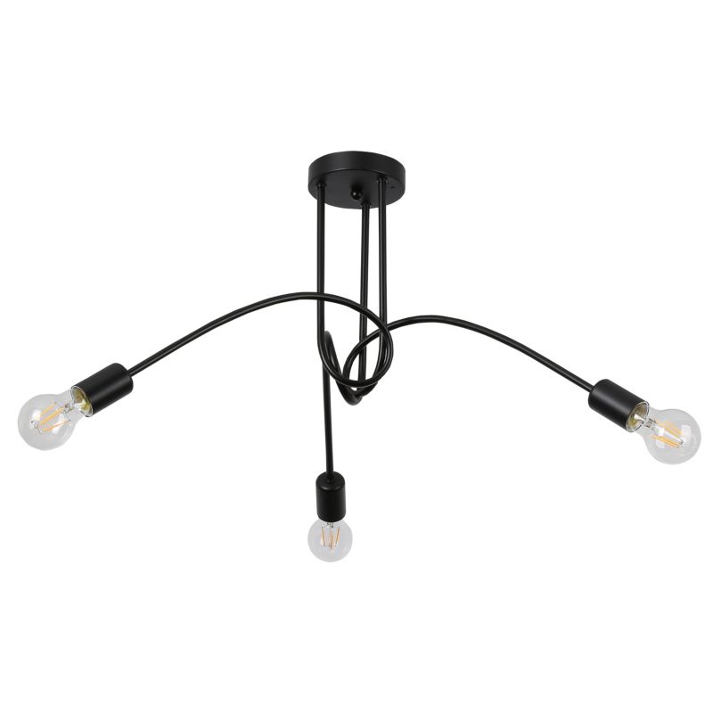 Żyrandol E27 LED MasterLED Nido IP20 czarny lampa sufitowa wisząca 1 szt.