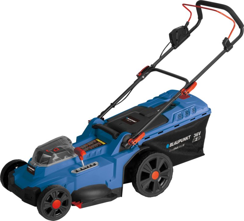 Kosiarka akumulatorowa 50L Koszenie 43 cm ZESTAW 2x Akumulator 5Ah Ładowarka Blaupunkt CL7010 1szt.