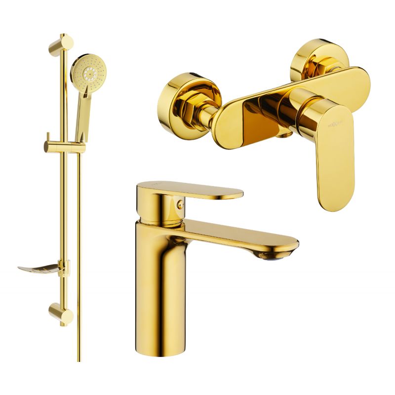 Zestaw prysznicowy Mexen Milo złoty 71304DF40-50 1 szt.