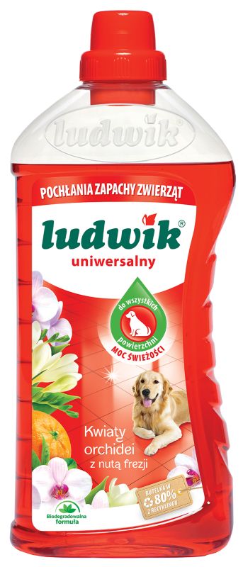 Płyn uniwersalny Ludwik pochłaniający zapach zwierząt 1 l