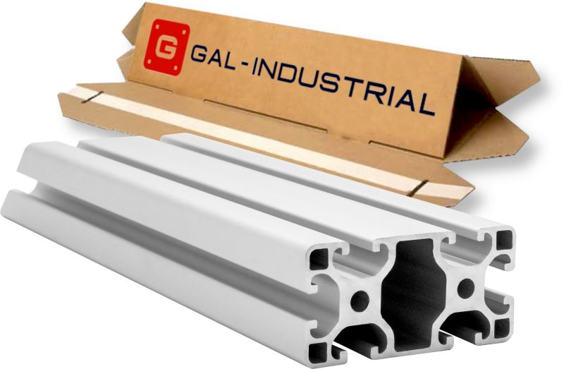 PROFIL KONSTRUKCYJNY ALUMINIOWY GAL-INDUSTRIAL 40x80 otwór 8mm DŁ. 310cm + Cięcie na wymiar 1 szt.