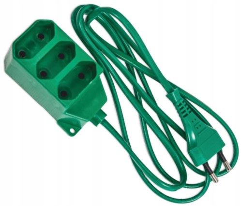 Przedłużacz Kabel Choinkowy FEINZ 3 Gniazda Taśma Wtyczka 3M 1 szt.