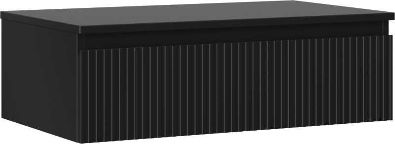 Szafka łazienkowa podumywalkowa Mexen Rivel czarna mat 80 cm 1 szuflada 1 szt.