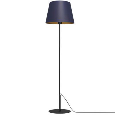 Lampa podłogowa stojąca Luminex Arden czarny mat-granatowy-złota 1 x E27 x 15W wym: 154 x 38 x 38 cm - 1 szt.