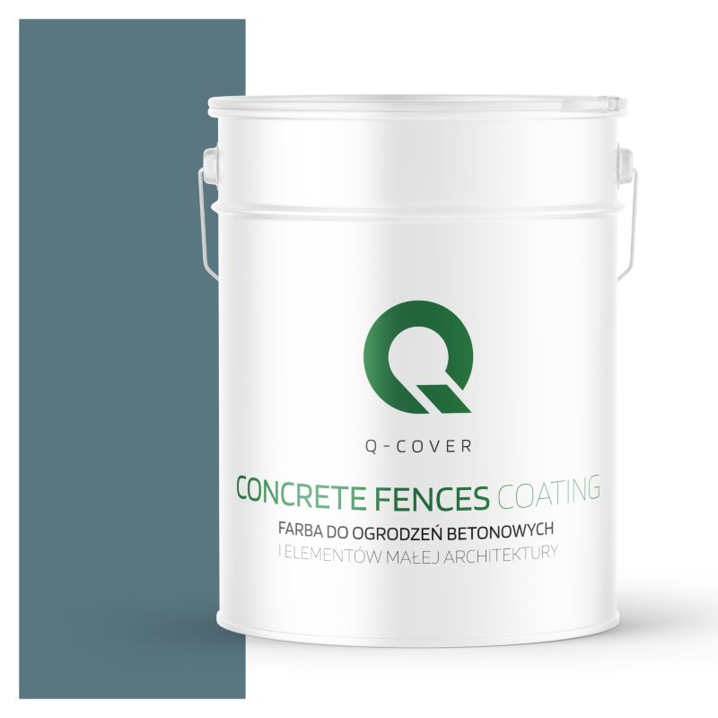 Farba do Ogrodzeń i Płotów Betonowych Q-Cover Granatowy F136 10L
