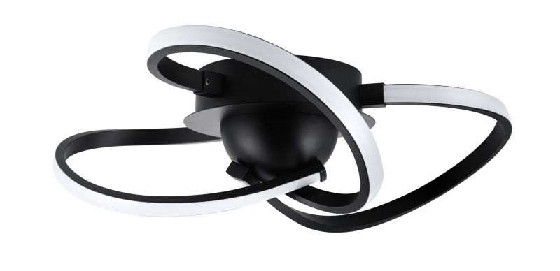 Lampa sufitowa LED Mabern 1400 lm 3000 K czarna