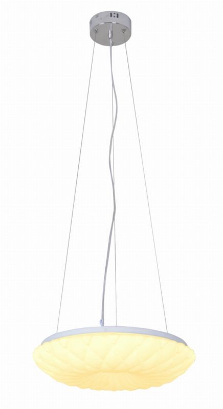 Lampa sufitowa Candellux Nil chromowana-biała wym: 100 x 38 x 38 cm wbudowany LED 18W 1 szt.