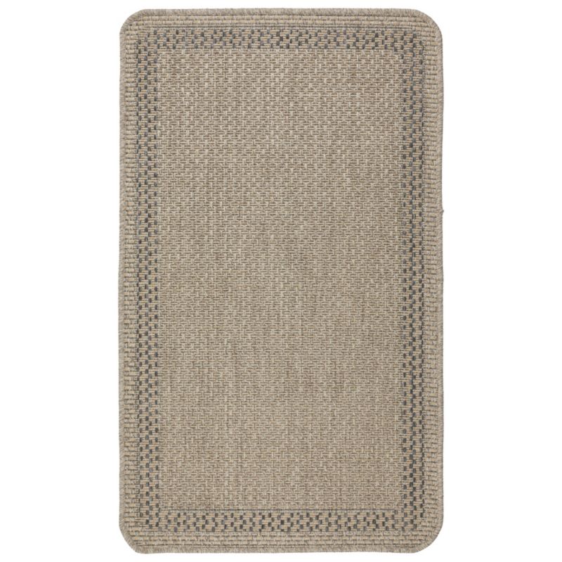 Chodnik płasko tkany Roma e-floor 68x114 cm kratka beżowy 1 szt