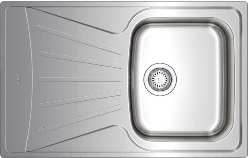 Zlewozmywak Teka Starbright 79x50 cm 1-komorowy odwracalny mikrotekstura wpuszczany 1 szt.