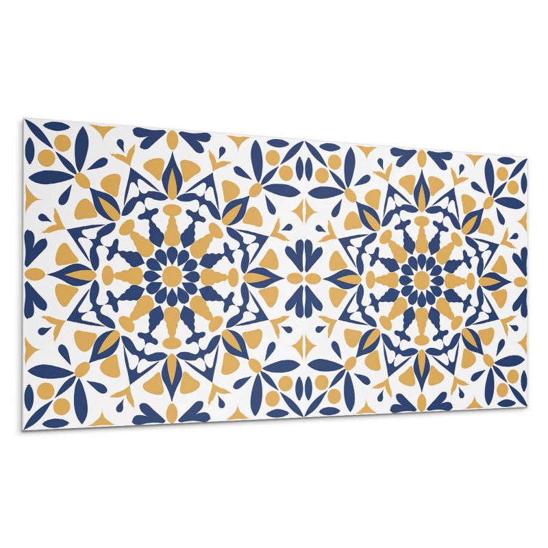 Kafelki samoprzylepne Wallfluent 60x30 cm Symetryczne kwiatowe ornamenty 6 szt.