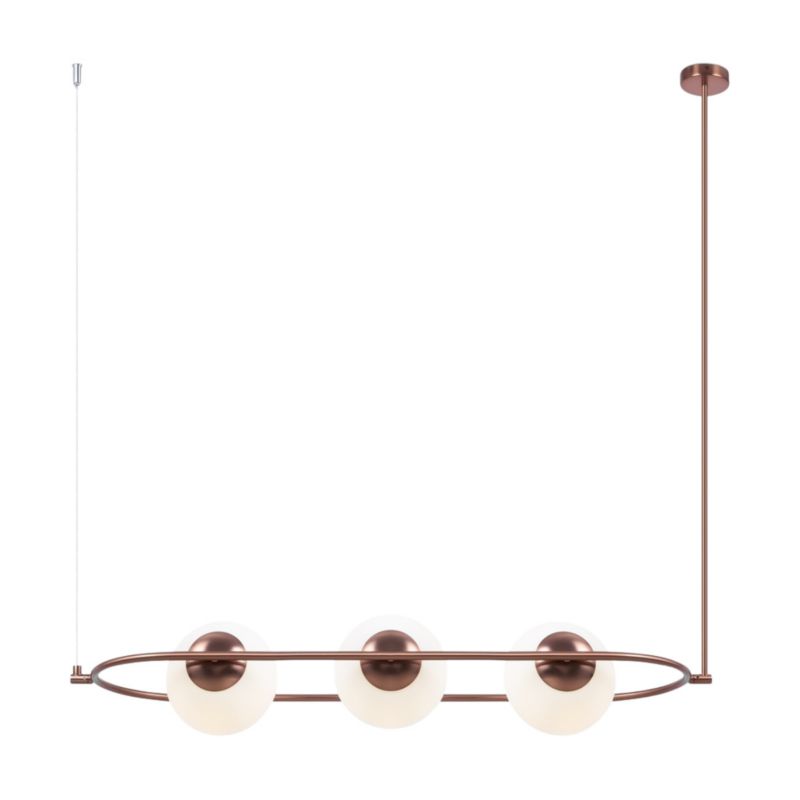 Lampa wisząca Maytoni Erich miedziano-biała wym: 137 x 25,5 x 89 cm 3xE14 x 40W 1 szt.