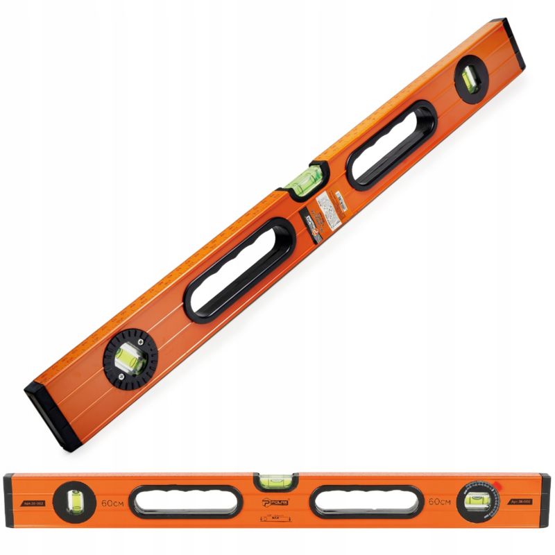 Poziomnica Polax aluminiowa 3 libelki 600mm 1 szt.