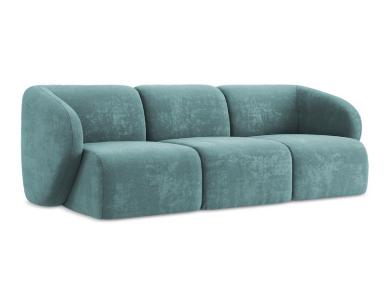 3-osobowa kanapa modułowa LaMiaSofa CERVO z tkaniny szenilowej 244x94 cm jeans 1 szt.