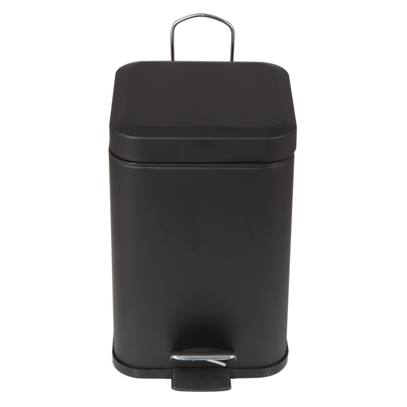 Zestaw łazienkowy Yoka Home kosz na śmieci i Stojak na papier toaletowy i szczotkę do WC - czarny -1 szt.