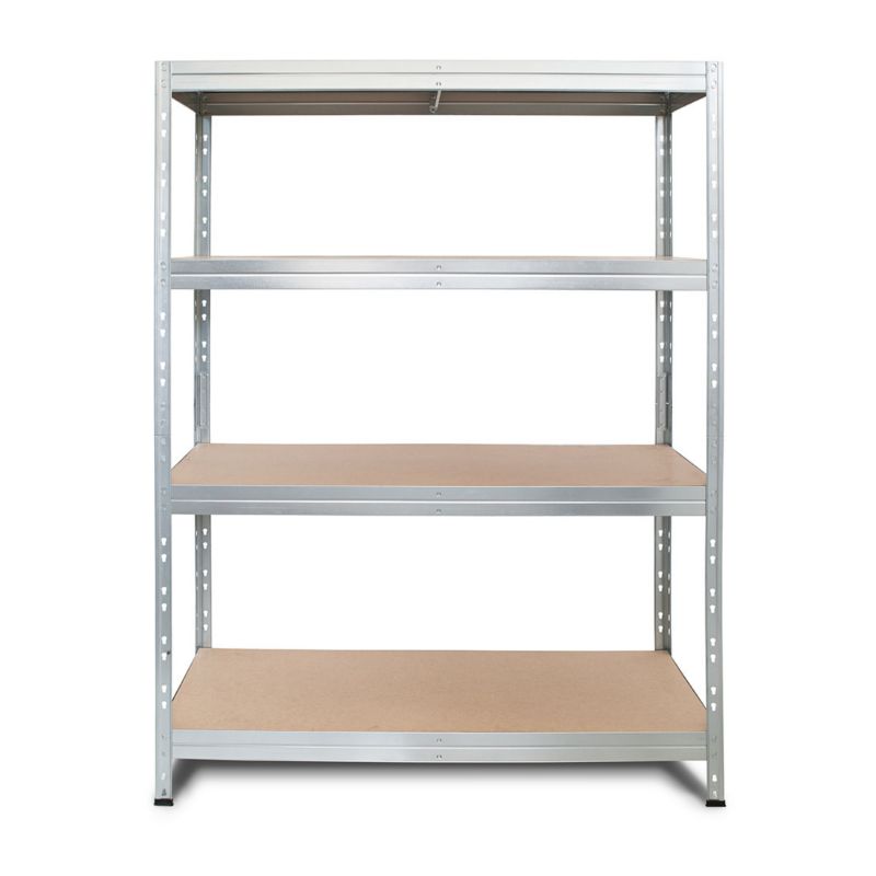 Regał metalowy AR Shelving Rivet z 4 półkami HDF ocynkowany 180x120x45 cm 300 kg 1 szt