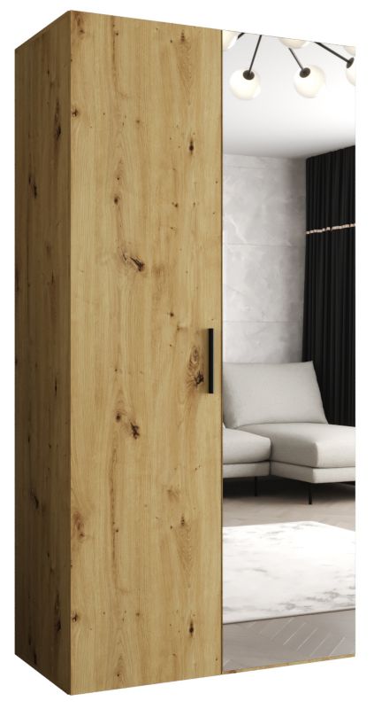 Szafa uchylna Abiks BARI 2 100 wys. 202 cm Artisan + u. Czarny 1 szt