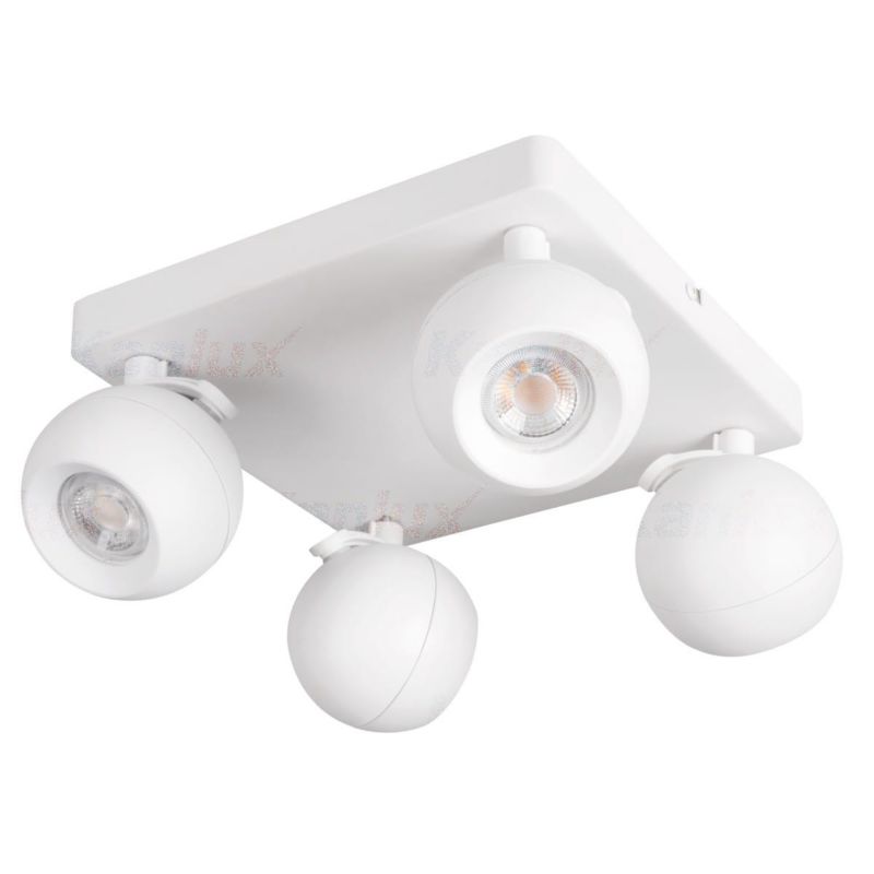 Lampa sufitowa Kanlux Galoba biała 4 x GU10 x 35W wym: 24 x 24 cm - 1 szt.