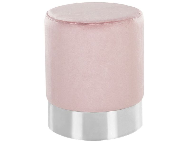 Puf Brigitte Welur Pastelowy róż 36 cm 1 szt.