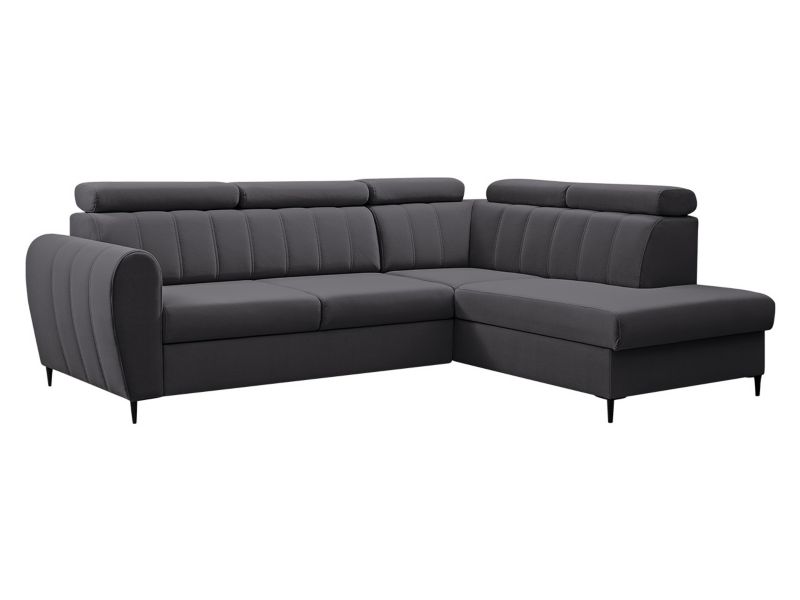 Narożnik z funkcją spania MIRJAN 24 Forio L prawy stalowy szary 1 szt.