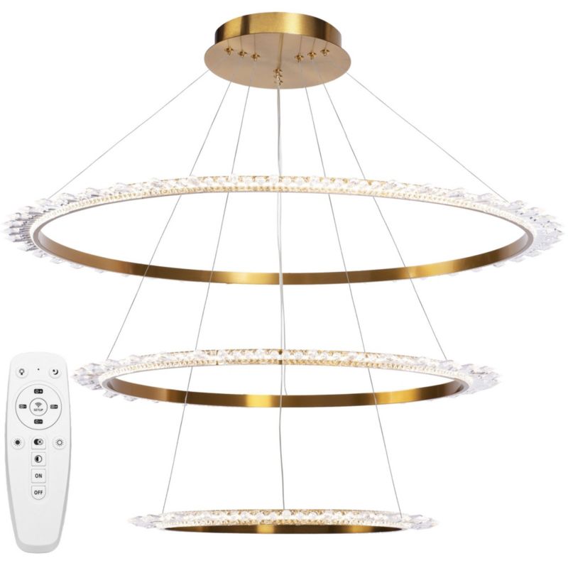 Lampa Sufitowa Wisząca Toolight Led App1609-3C Złoty