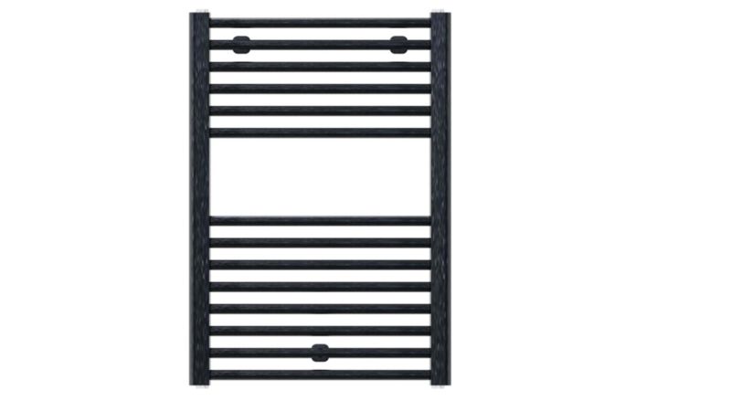 Grzejnik łazienkowy Luxrad Basic G 712 x 500 mm czarny mat str. 340W 1 szt