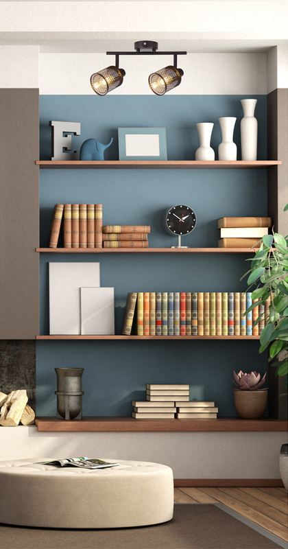 Złota lampa sufitowa 2-punktowa do salonu CANABERA szkło bursztyn