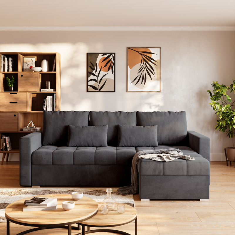 Kanapa narożna rozkładana HOT L