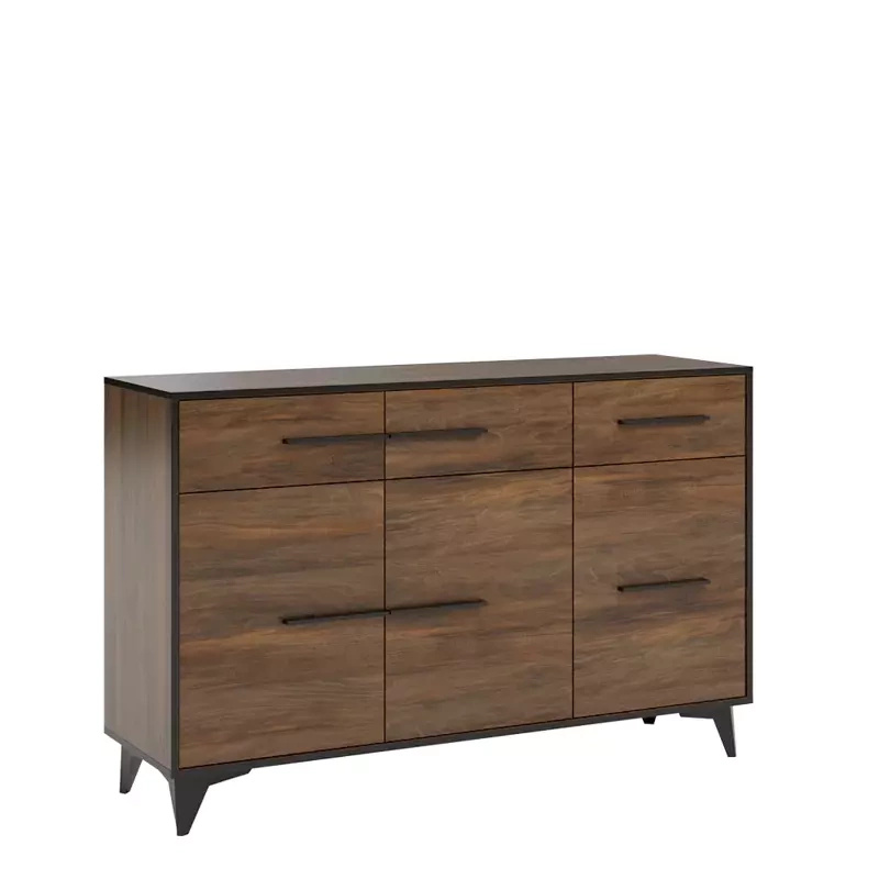 Nowoczesna komoda szuflady półki FERANO