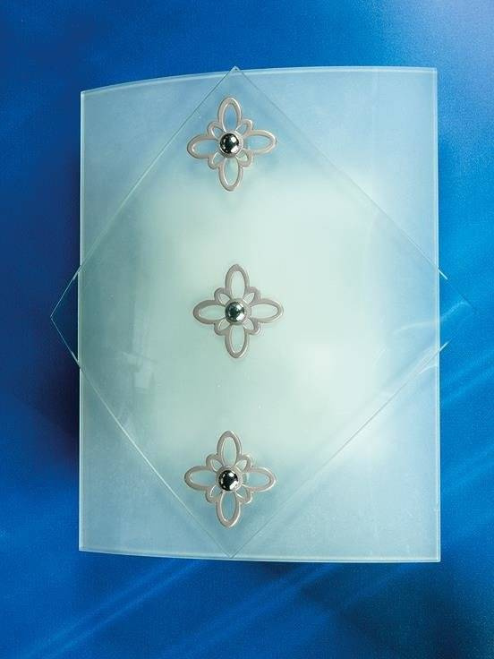 Srebrny plafon sufitowy do salonu DONNA 2-punktowy klasyczny