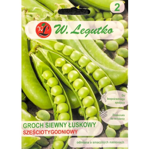 1 szt, Groch Szesciotygodniowy - Nasiona: Ilość w opakowaniu: 40 g