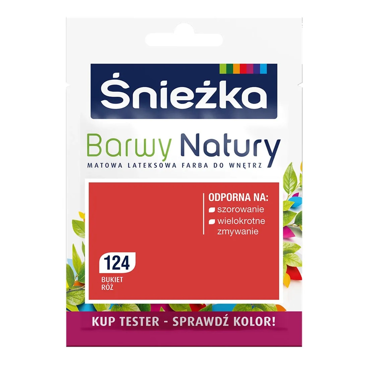 Tester farby Śnieżka Barwy Natury bukiet róż 25 ml