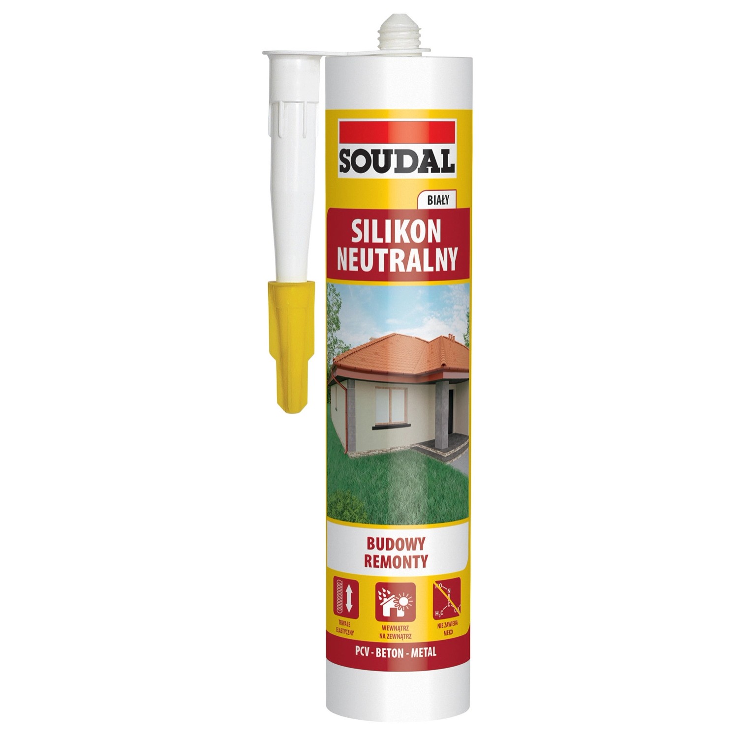 Soudal Silikon neutralny 280 ml biały