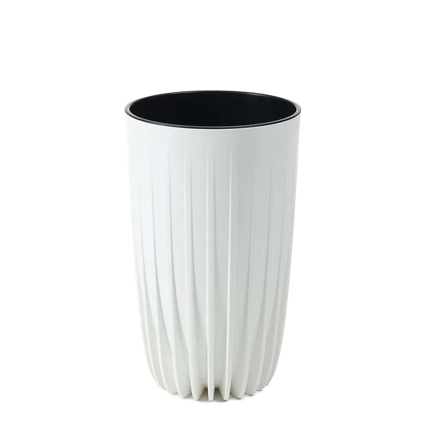 Donica Mira wysoka biały - śr. 25 cm