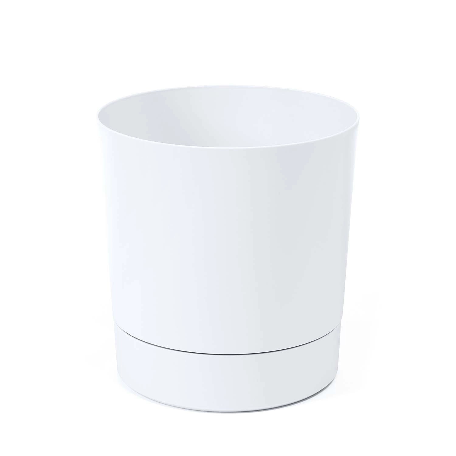 Doniczka Aura biała recycled - śr. 22,5 cm