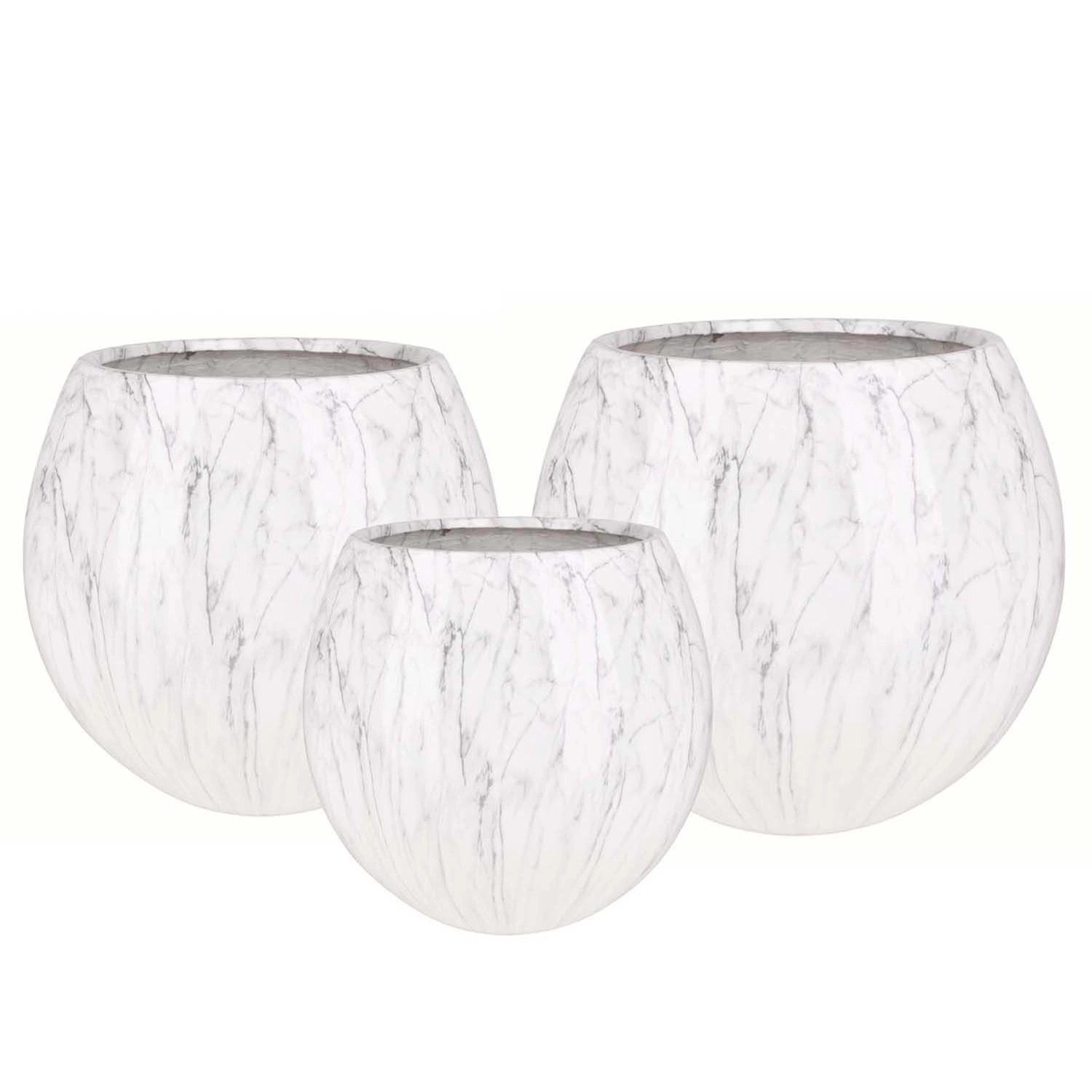 Osłonka Dodo jasny marmur komplet 3 szt.