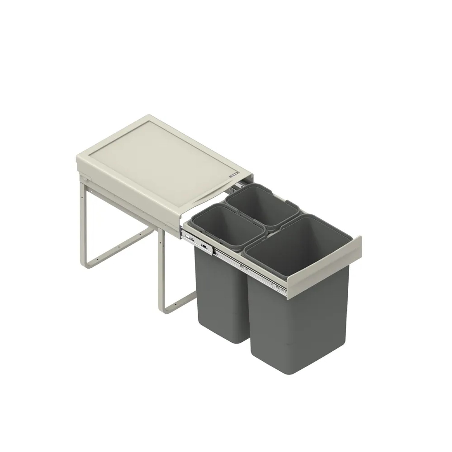 Pojemnik na odpady JC 40 potrójny wys. 44 cm