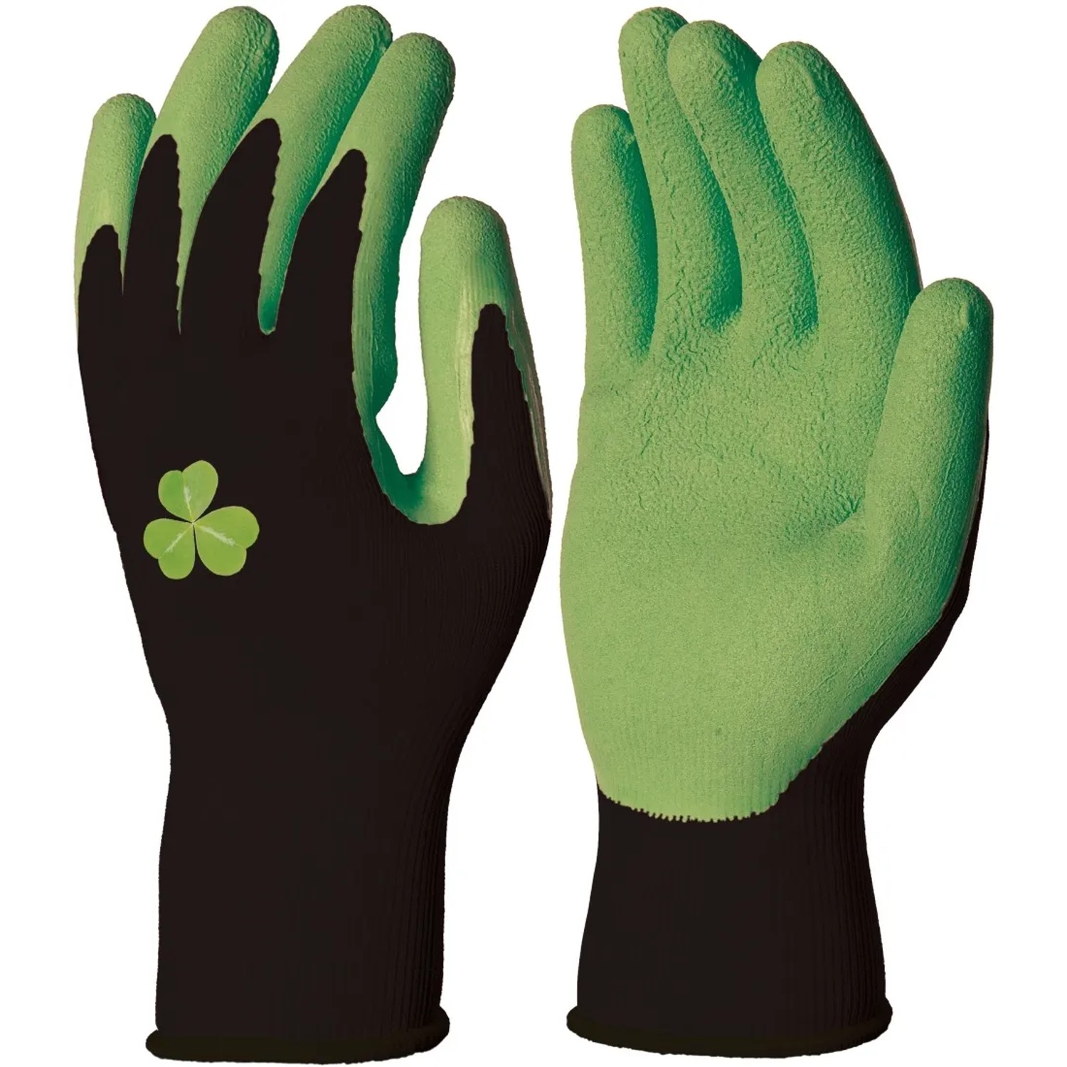 Rękawica DPVV733NV07 z poliestru powlekana pianką lateksową zielone roz 8