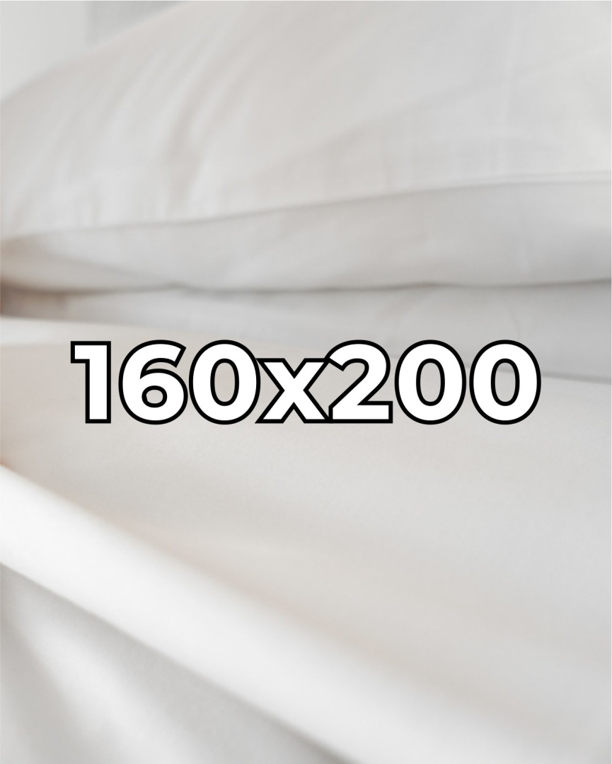 Satynowe prześcieradło hotelowe 160x200 cm, 100% bawełna 150 g