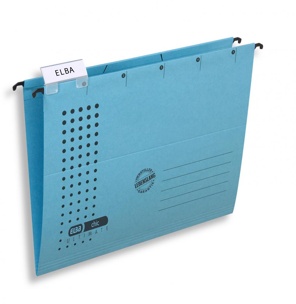 Teczka zawieszkowa Elba Chic Ultimate, A4, 230g/m2 niebieski