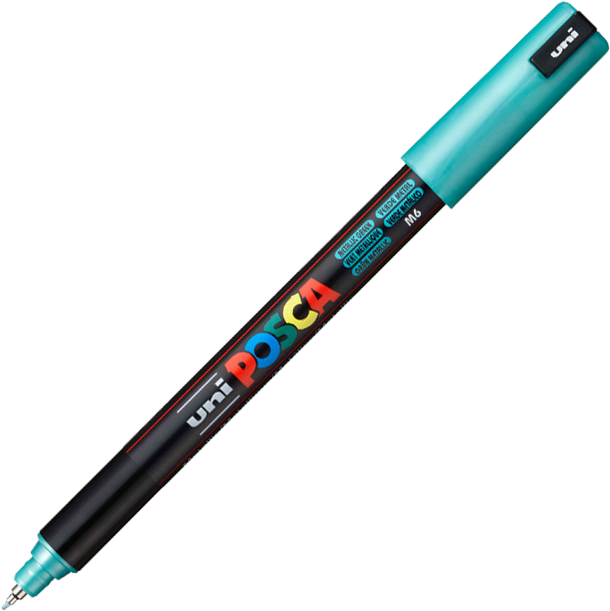 Marker Posca PC-1MR, z farbą plakatową, 0.7mm, zielony