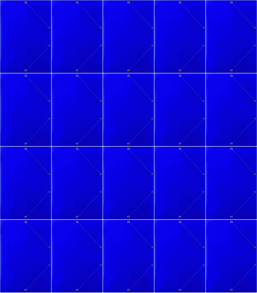 20x Teczka kartonowa z narożną gumką Donau, A4, 3-skrzydłowa, 400g/m2, niebieski