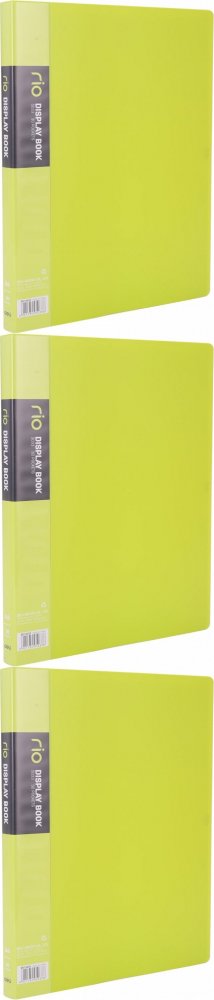 3x Album ofertowy Deli Rio, A4, 30 koszulek, zielony