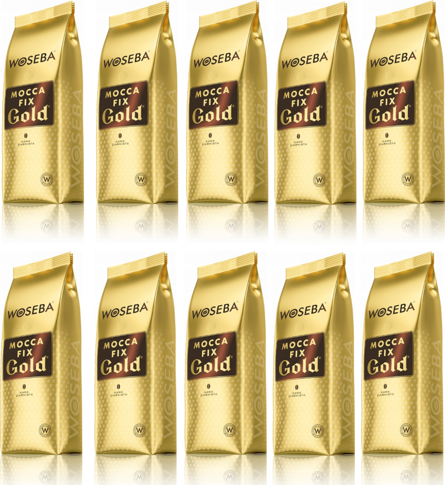 10x kawa ziarnista Woseba Mocca Fix Gold, 1kg