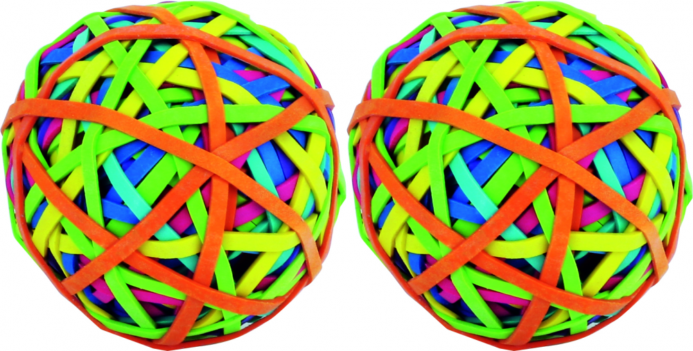 2x Gumki recepturki Grand, piłka, 70mm, mix kolorów