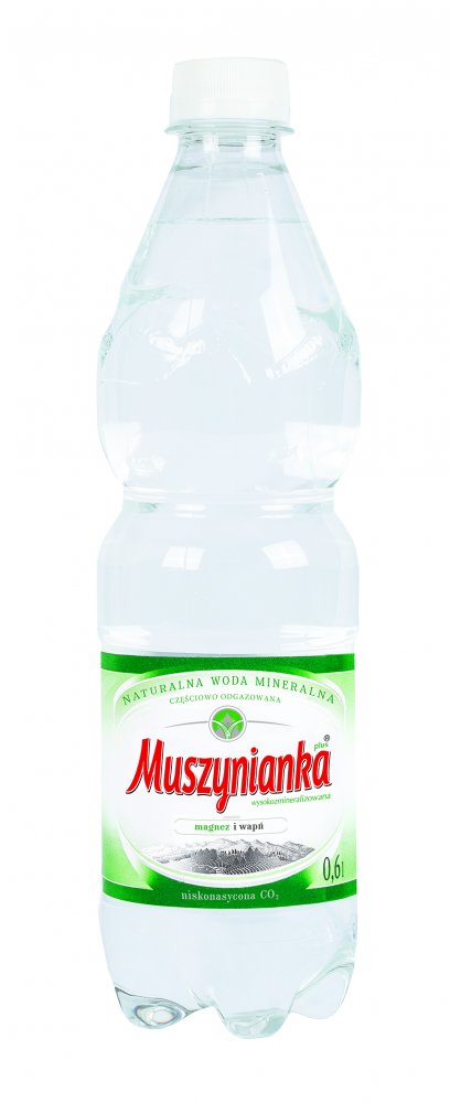 Woda niskonasycona CO2 Muszynianka, 0.6l, butelka PET