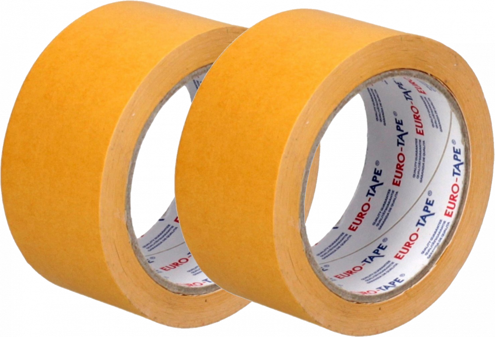 2x Taśma dwustronna Dalpo, Euro Tape, 50mm x 25m, biały