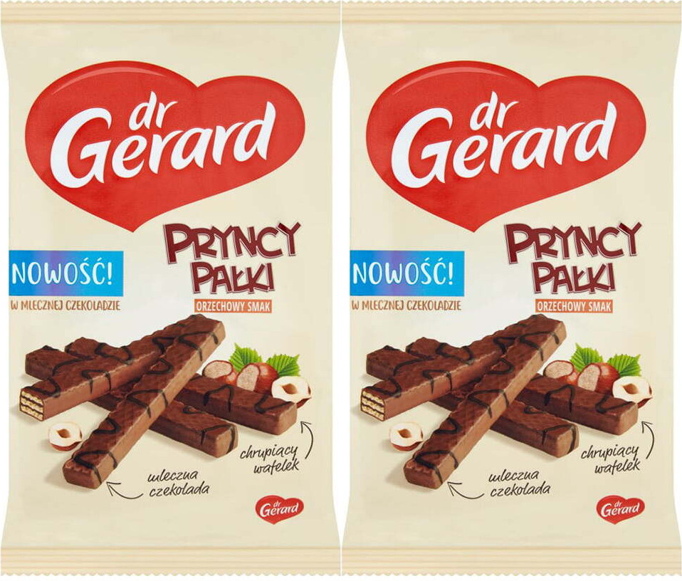 2x Wafle Dr Gerard Pryncypałki, orzechowy, 200g